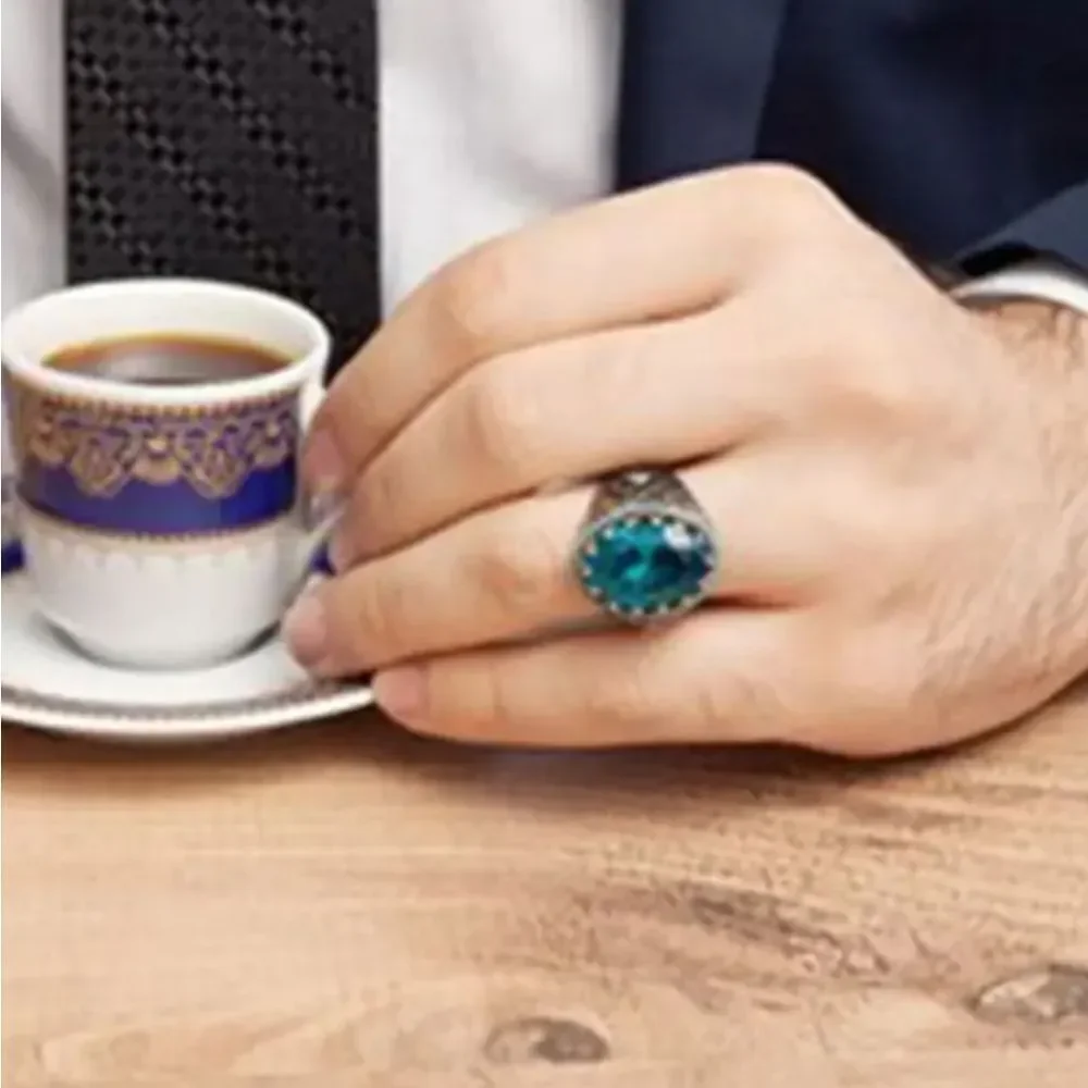 Retro vintage ring for men sz 10
